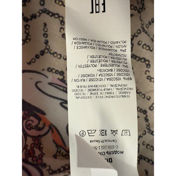 DX COLLECTION Italy Boho Print Blouse/Jacket/Shirt Women's Sz M NEW - Picture 9 of 10